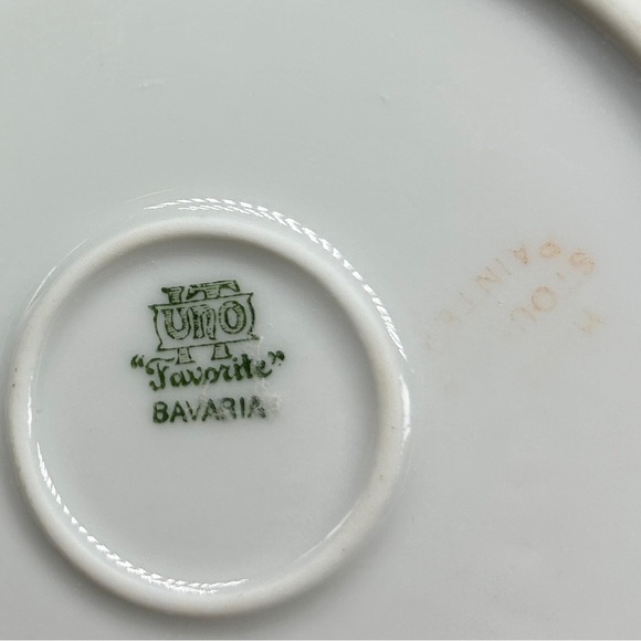 Antique STOUFFER Handpainted UNO Favorite‎ Bavaria Sugar Bowl Daisy w/Platinum - Picture 6 of 8